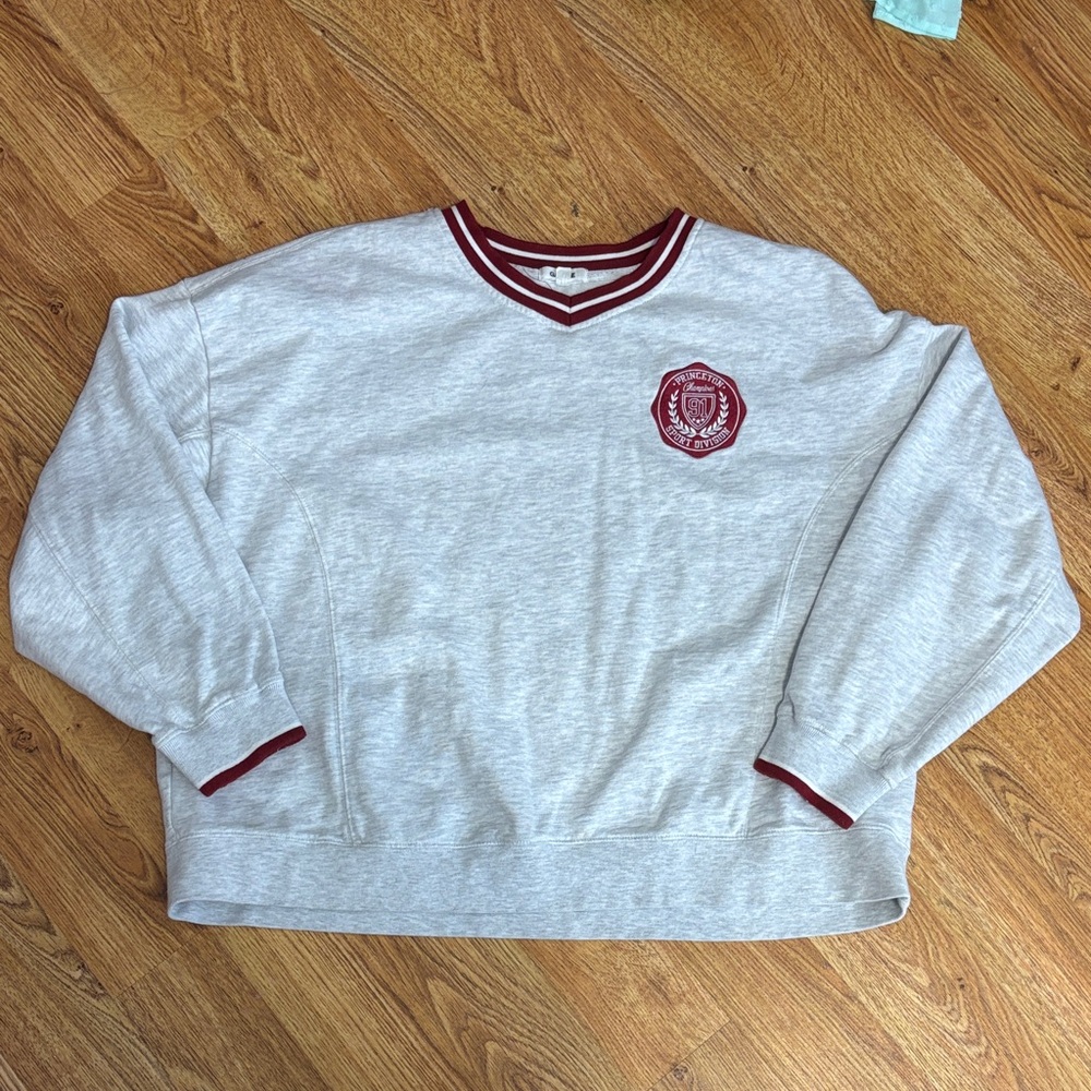 Garage Red and White Striped Top